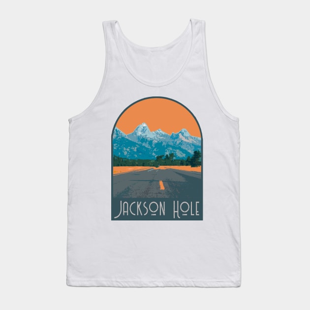 Jackson Hole Decal Tank Top by zsonn